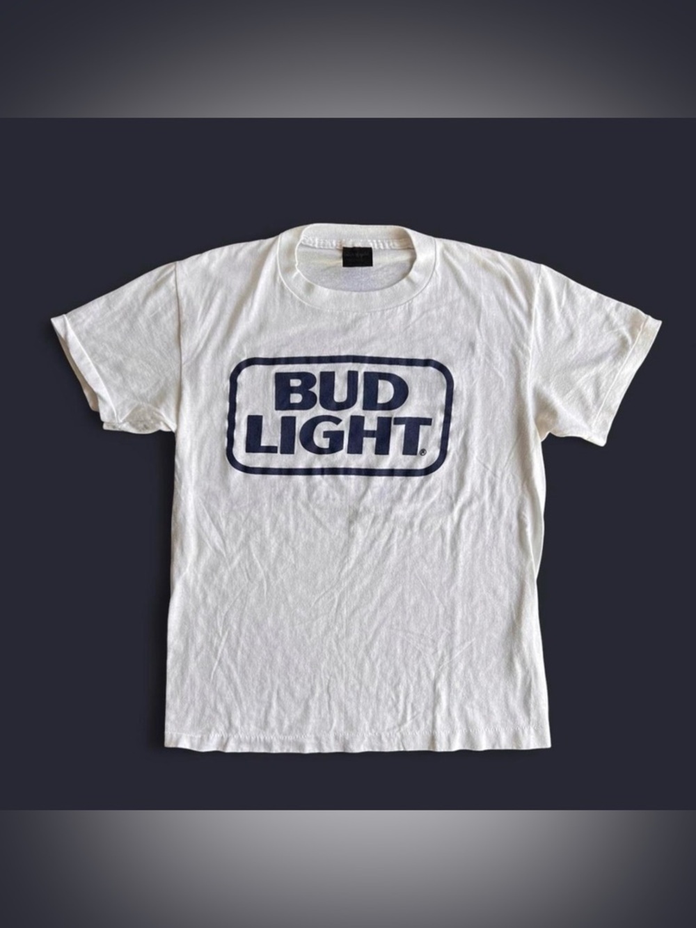 Vintage Single Stitch 1980’s Touch of Gold Bud Light Sponsorship t-shirt size S